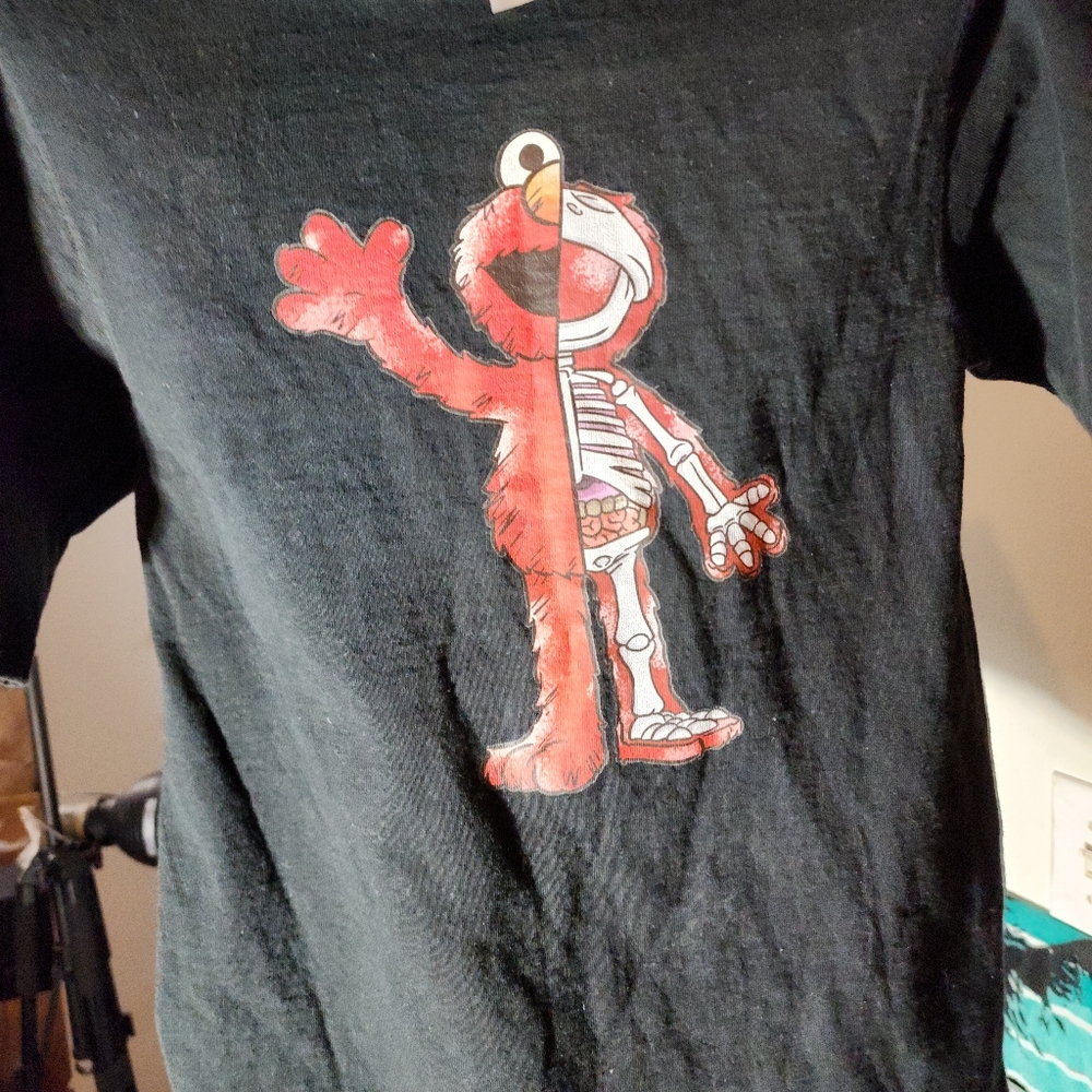 Champion X Sesame Street. Elmo Skeleton Cartoon. Gem